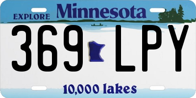 MN license plate 369LPY