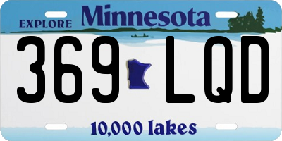 MN license plate 369LQD