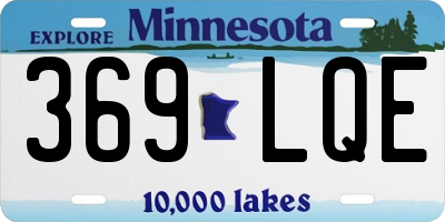 MN license plate 369LQE