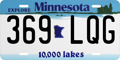 MN license plate 369LQG