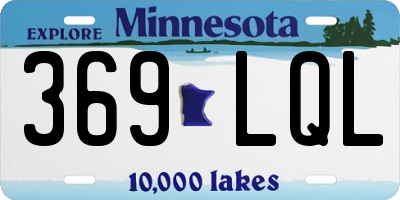 MN license plate 369LQL