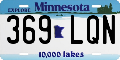 MN license plate 369LQN