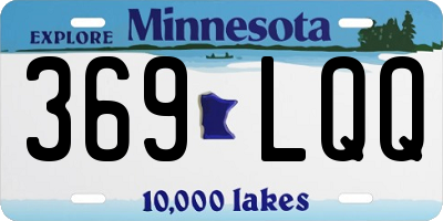 MN license plate 369LQQ