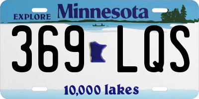 MN license plate 369LQS