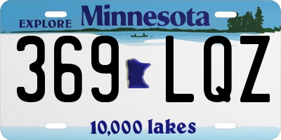 MN license plate 369LQZ