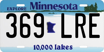 MN license plate 369LRE