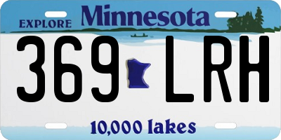 MN license plate 369LRH