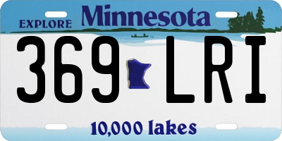MN license plate 369LRI