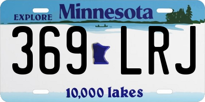 MN license plate 369LRJ