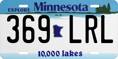 MN license plate 369LRL