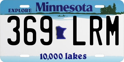 MN license plate 369LRM