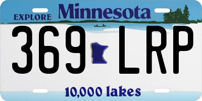 MN license plate 369LRP