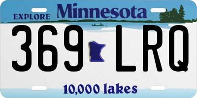 MN license plate 369LRQ