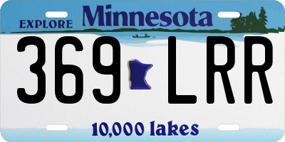 MN license plate 369LRR