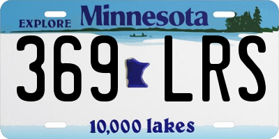 MN license plate 369LRS