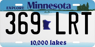 MN license plate 369LRT