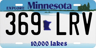 MN license plate 369LRV