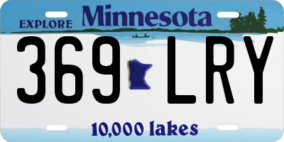 MN license plate 369LRY