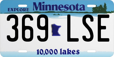 MN license plate 369LSE