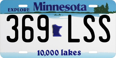 MN license plate 369LSS