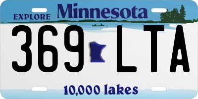 MN license plate 369LTA