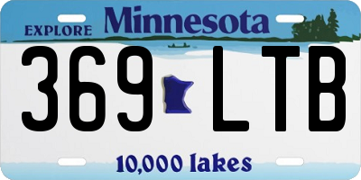MN license plate 369LTB