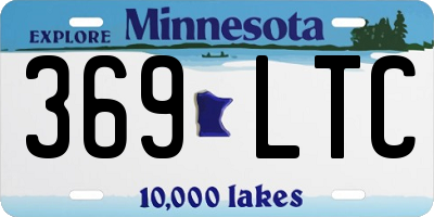 MN license plate 369LTC