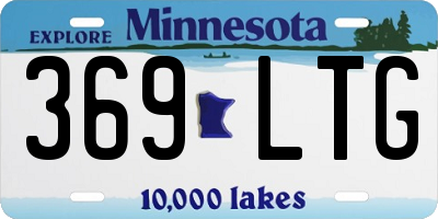 MN license plate 369LTG
