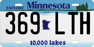 MN license plate 369LTH