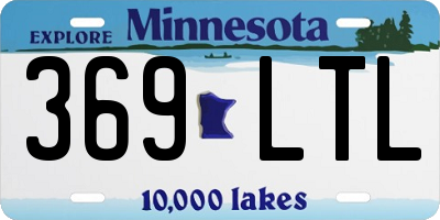 MN license plate 369LTL