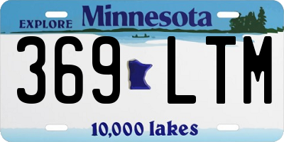 MN license plate 369LTM