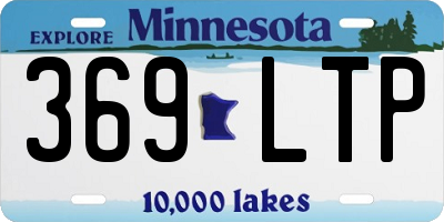 MN license plate 369LTP