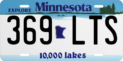 MN license plate 369LTS