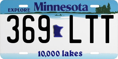 MN license plate 369LTT