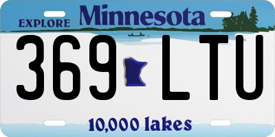 MN license plate 369LTU