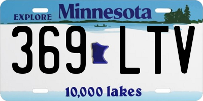MN license plate 369LTV