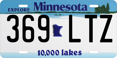 MN license plate 369LTZ
