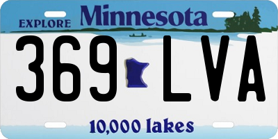 MN license plate 369LVA