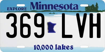 MN license plate 369LVH