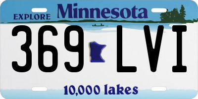 MN license plate 369LVI