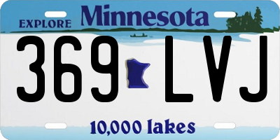 MN license plate 369LVJ