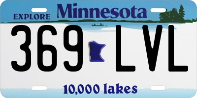 MN license plate 369LVL