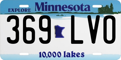 MN license plate 369LVO