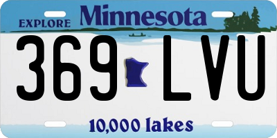 MN license plate 369LVU