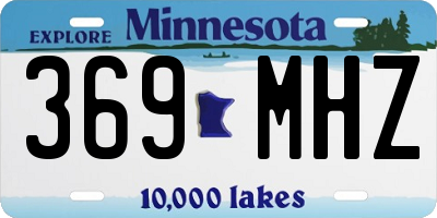 MN license plate 369MHZ