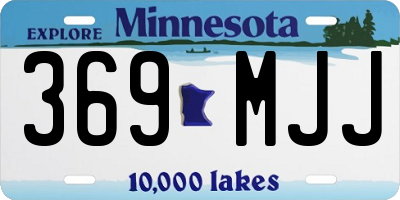 MN license plate 369MJJ