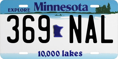 MN license plate 369NAL