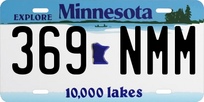 MN license plate 369NMM