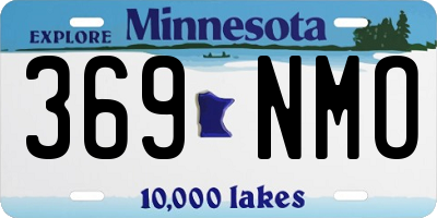 MN license plate 369NMO