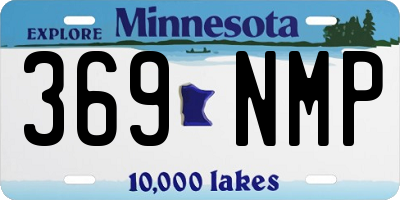 MN license plate 369NMP